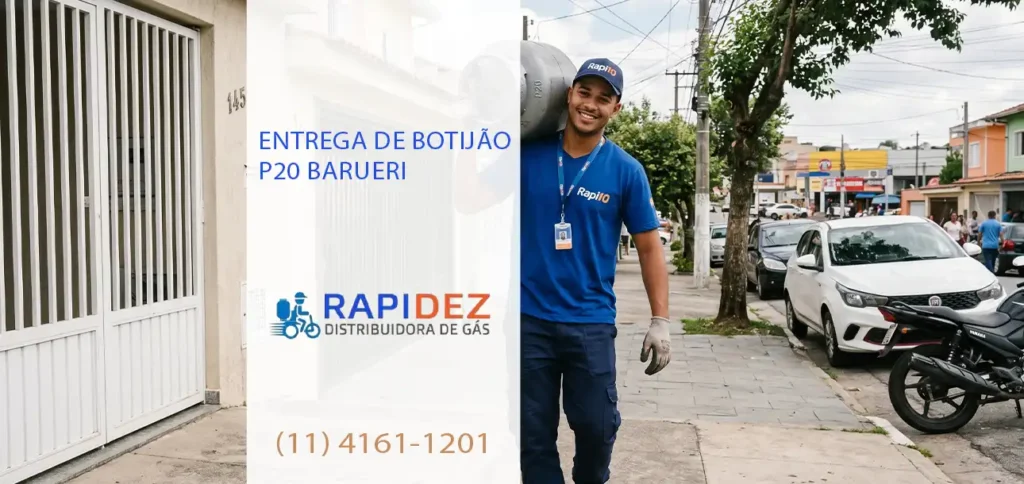Entrega de Botijão P20 Barueri