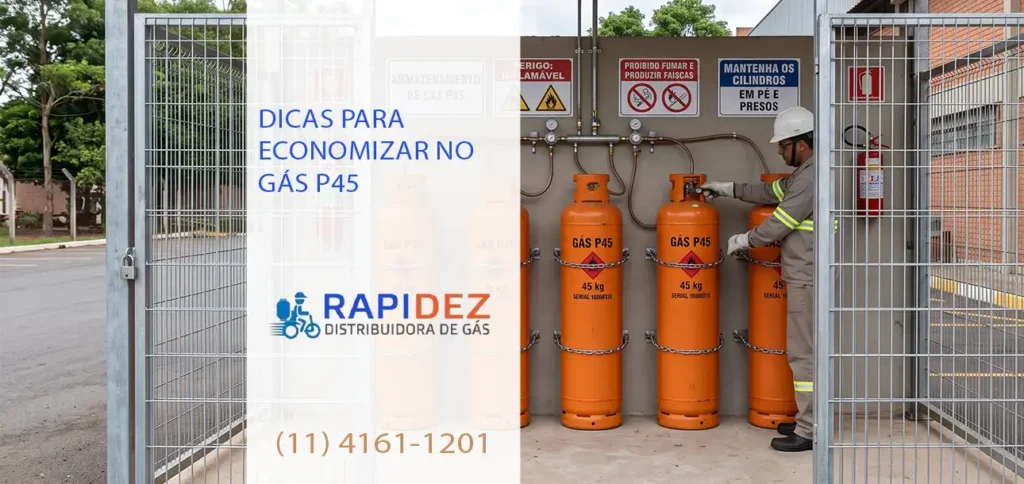Cuidados ao armazenar gás p45