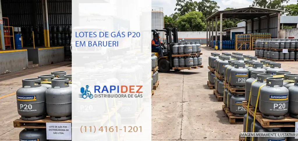 Lotes de Gás P20 em Barueri
