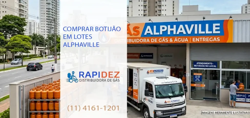 Comprar botijão em lotes Alphaville